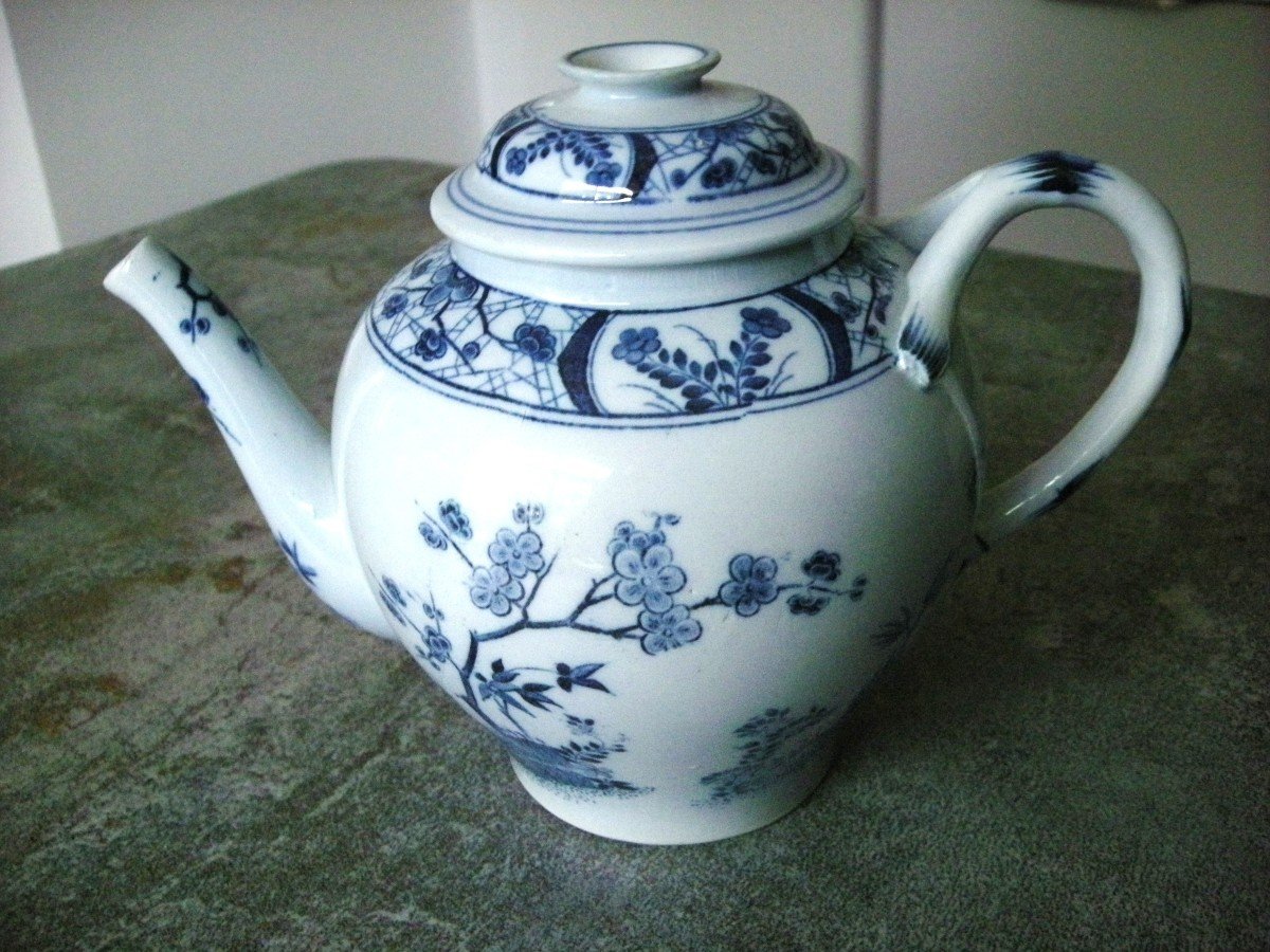 Earthenware Teapot Japanese Service From Creil And Montereau-photo-2