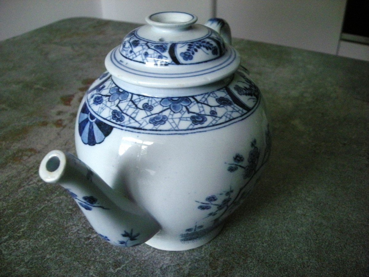 Earthenware Teapot Japanese Service From Creil And Montereau-photo-3