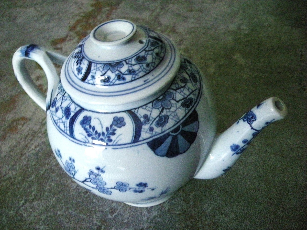 Earthenware Teapot Japanese Service From Creil And Montereau-photo-4