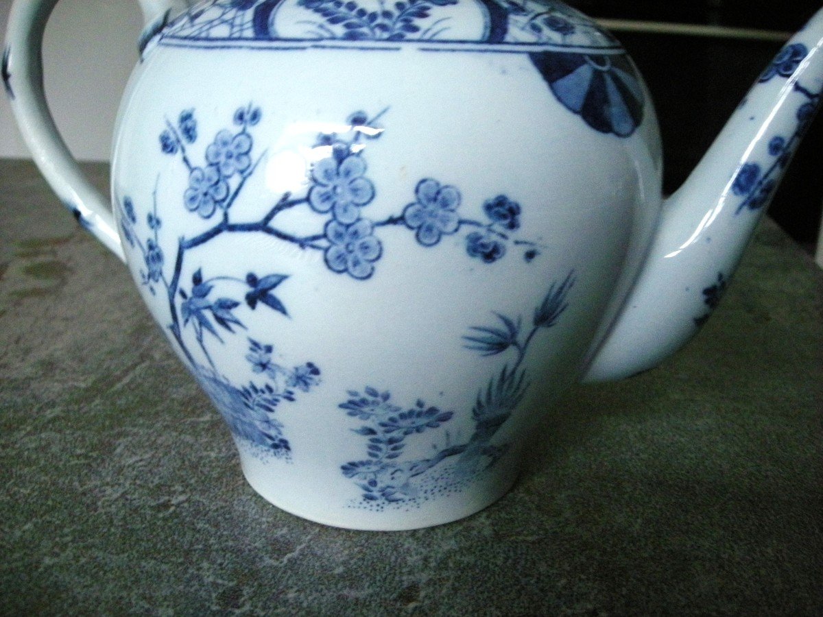 Earthenware Teapot Japanese Service From Creil And Montereau-photo-1