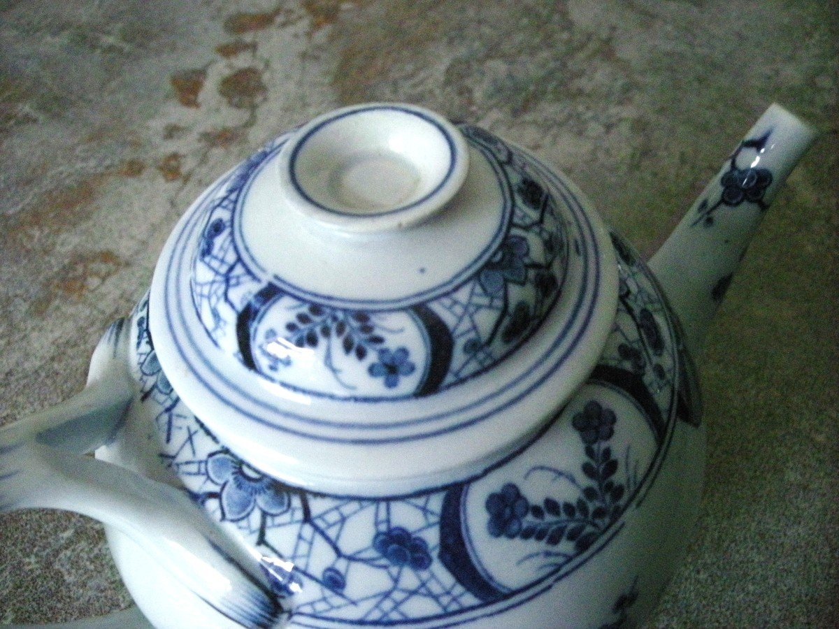 Earthenware Teapot Japanese Service From Creil And Montereau-photo-3