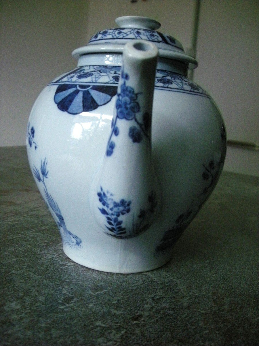 Earthenware Teapot Japanese Service From Creil And Montereau-photo-4