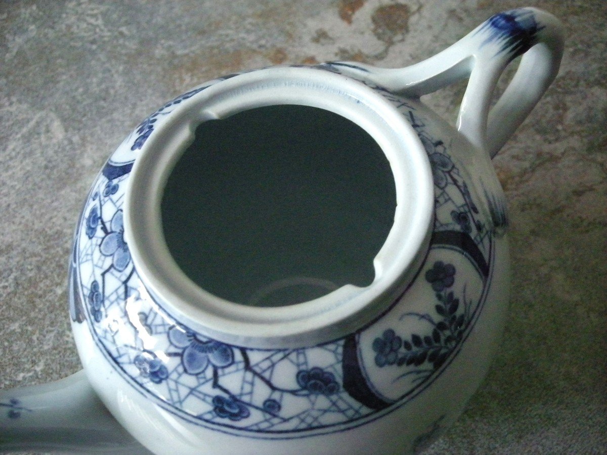 Earthenware Teapot Japanese Service From Creil And Montereau-photo-5