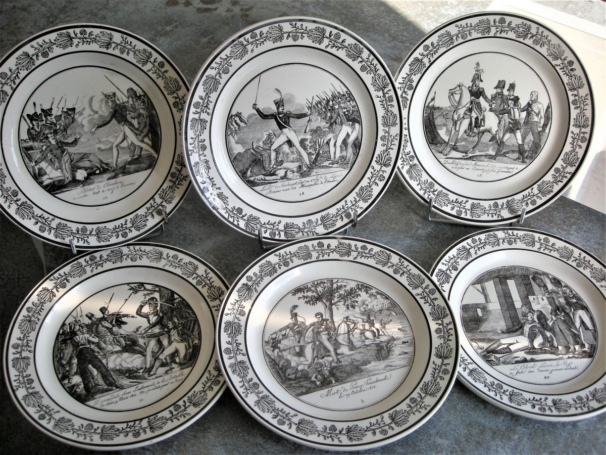 6 Plates Decor Napoleonic Battles Of Choisy Le Roi-photo-8