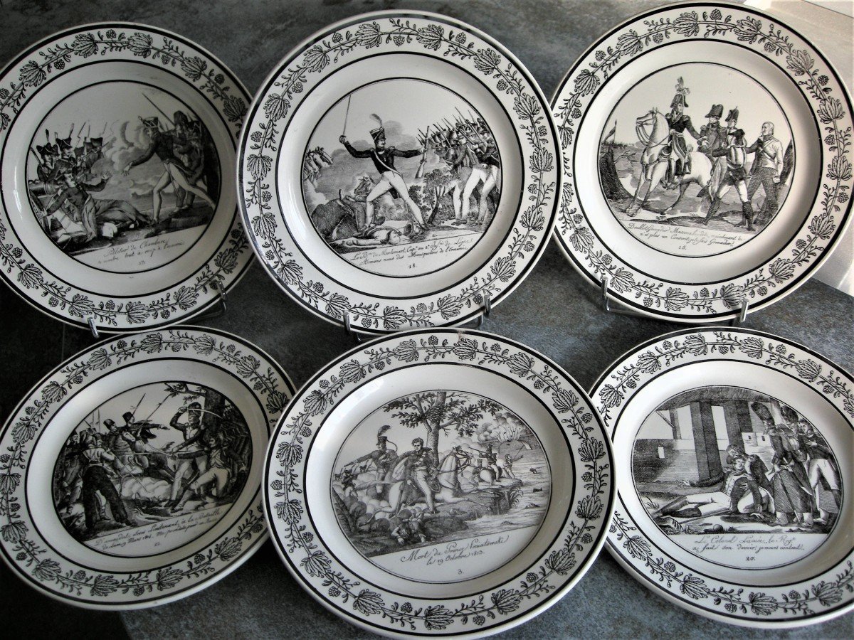 6 Plates Decor Napoleonic Battles Of Choisy Le Roi