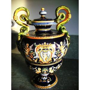 Vase Decor Italian Renaissance 20th Gien