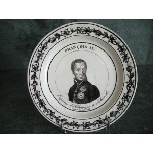 Fine Earthenware Plate Early 19th Century Manufacture De Montereau