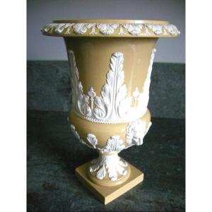 Medici Vase Fine Yellow Stoneware Early 19th Century Signed Creil