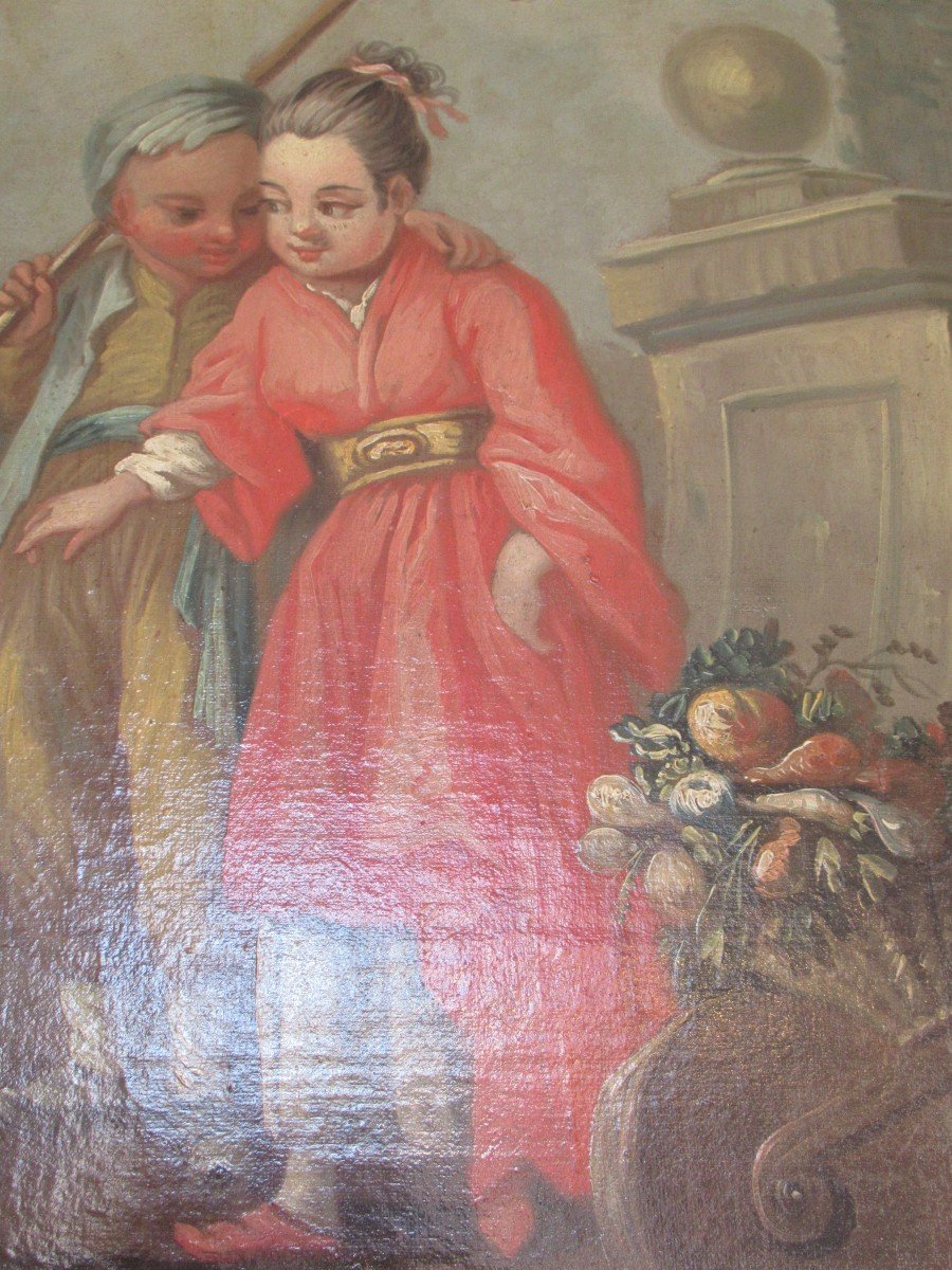 Large Trumeau With 18th Century Painting-photo-1