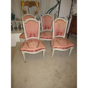 4 Louis 16 Period Chairs