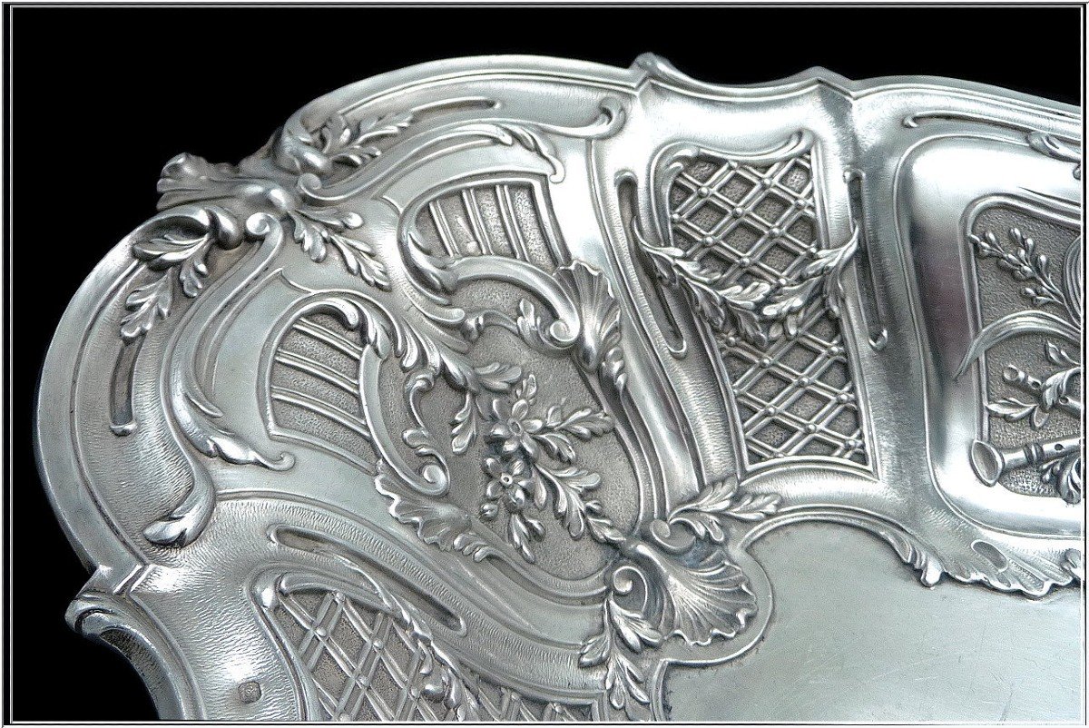 Victor Boivin - Fruit Or Bread Basket Sterling Silver Rocaille-photo-2