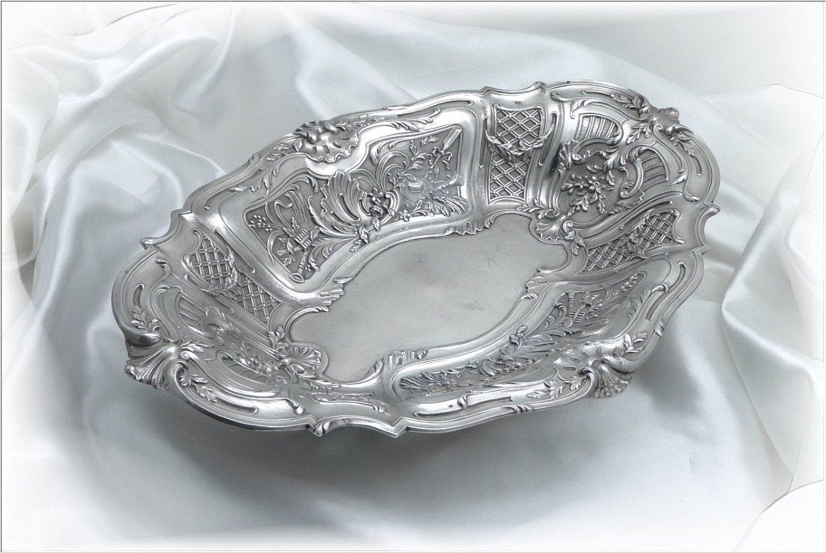 Victor Boivin - Fruit Or Bread Basket Sterling Silver Rocaille-photo-3