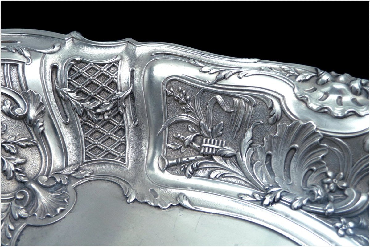 Victor Boivin - Fruit Or Bread Basket Sterling Silver Rocaille-photo-4