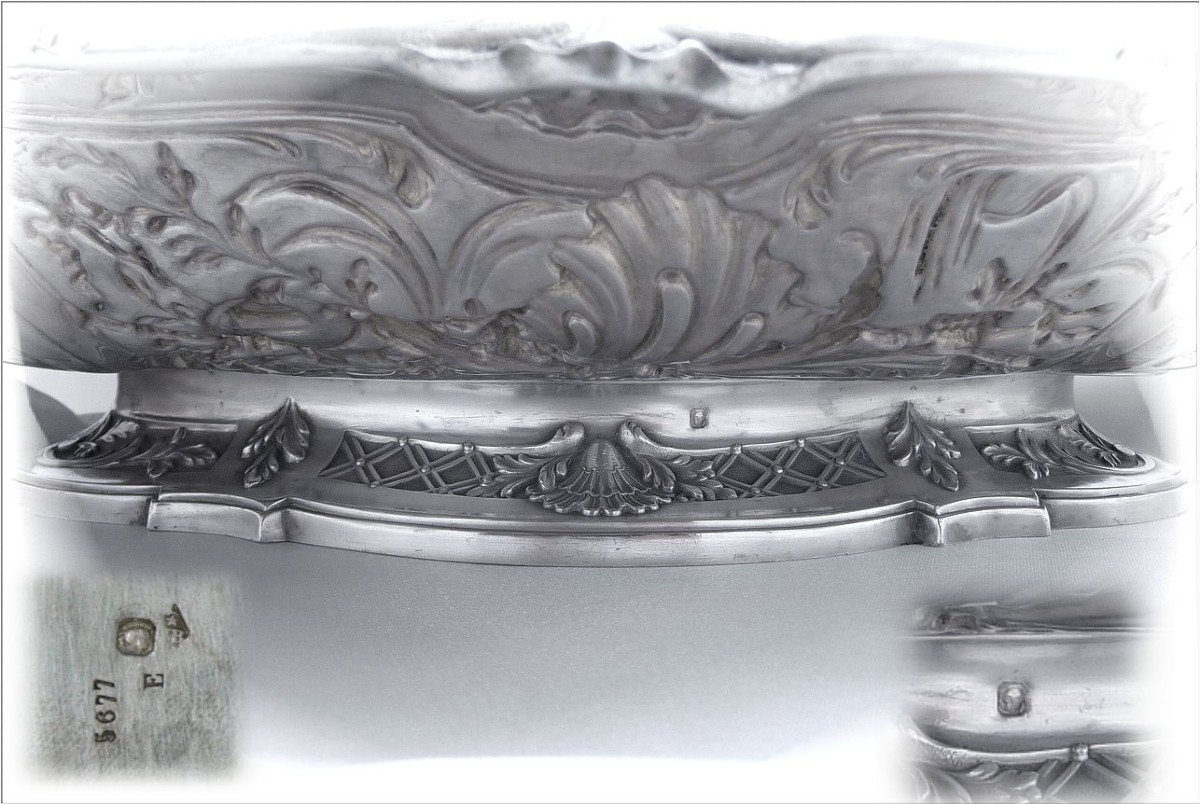 Victor Boivin - Fruit Or Bread Basket Sterling Silver Rocaille-photo-3