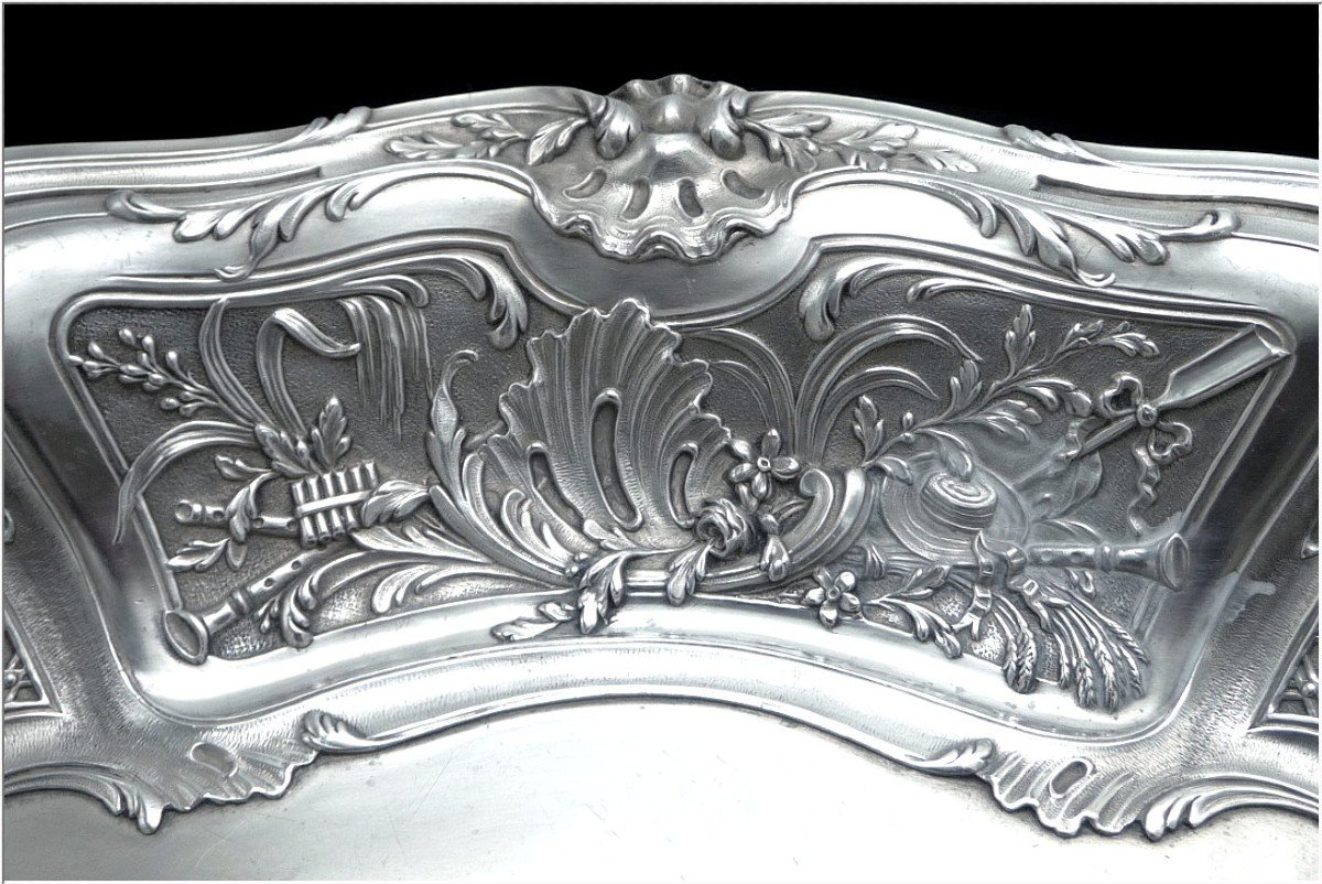 Victor Boivin - Fruit Or Bread Basket Sterling Silver Rocaille-photo-4