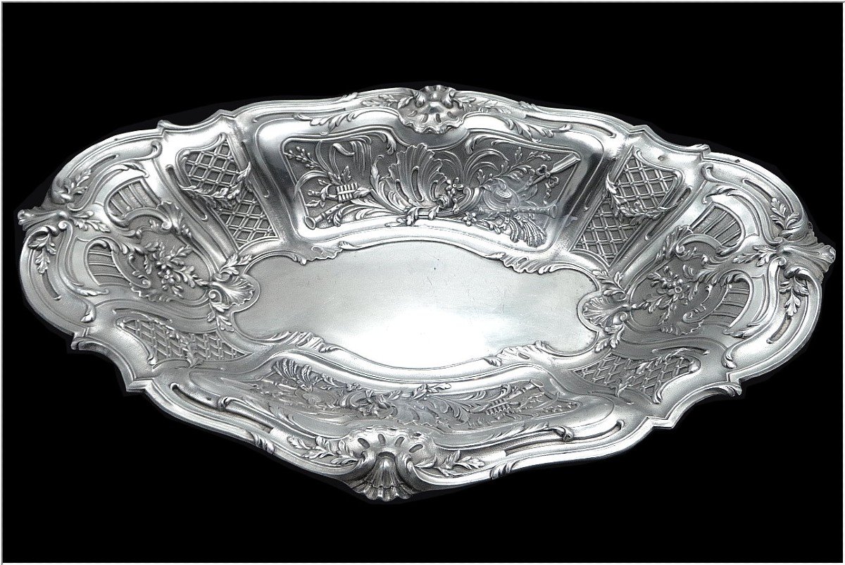 Victor Boivin - Fruit Or Bread Basket Sterling Silver Rocaille-photo-5