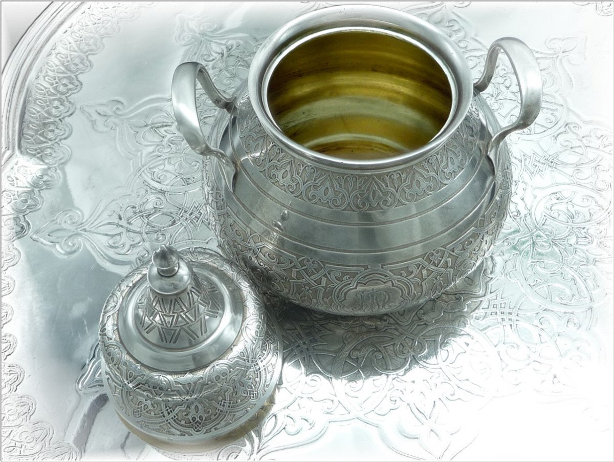 Marret-jarry - Rare Tea & Coffee Service Sterling Silver St. Orientalist Mid XIX °-photo-5