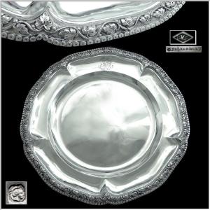 Sterling Silver Serving Dish With Vine Decor Master Goldsmith G. Falkenberg