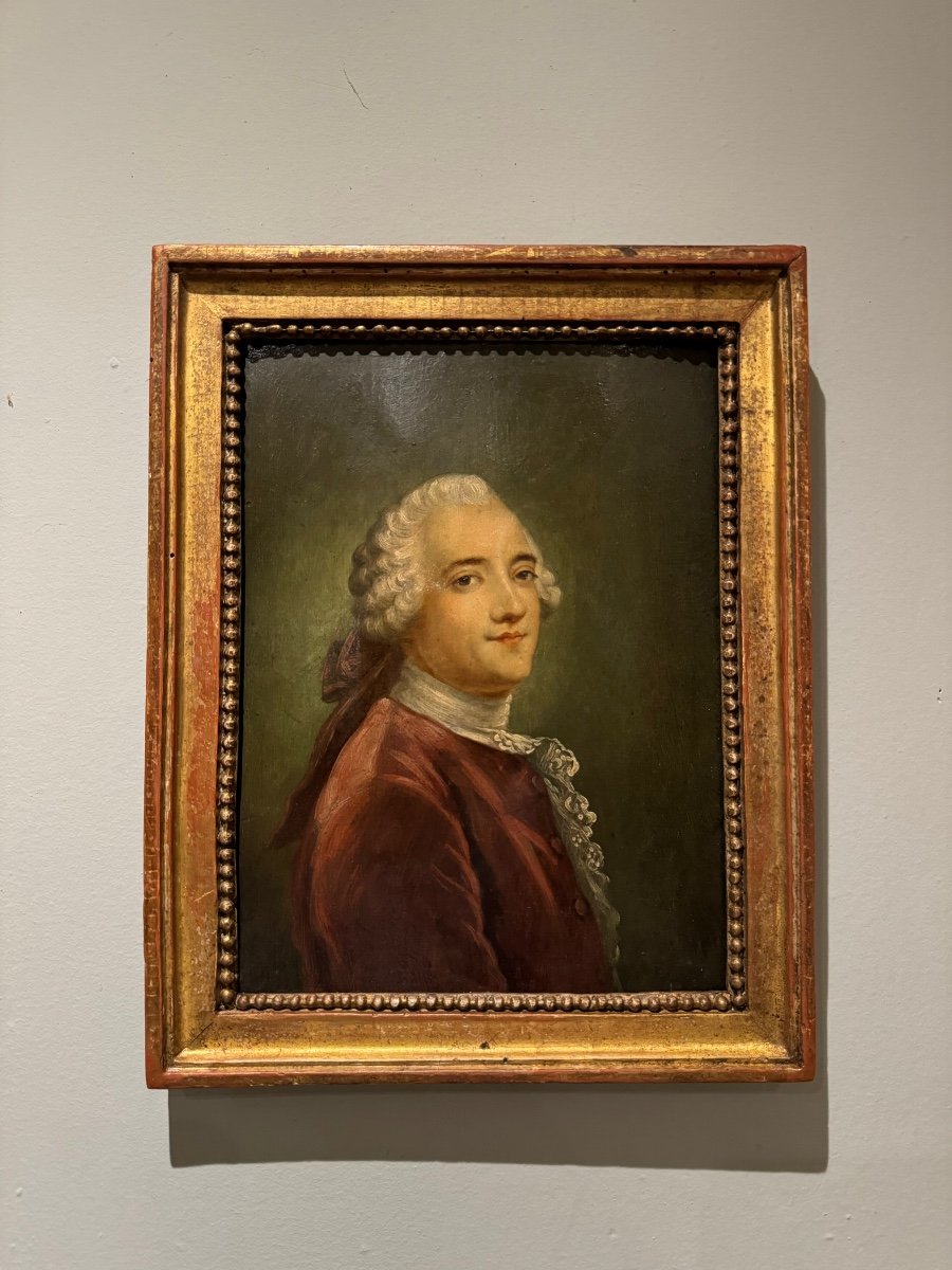 French School From The 18th Century, Portrait Of A Man Of Quality, Louis XVI Period 