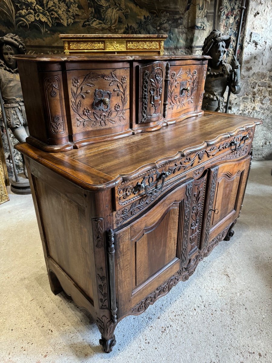 Provençal Glissant Buffet In Walnut From The 18th Century  -photo-4