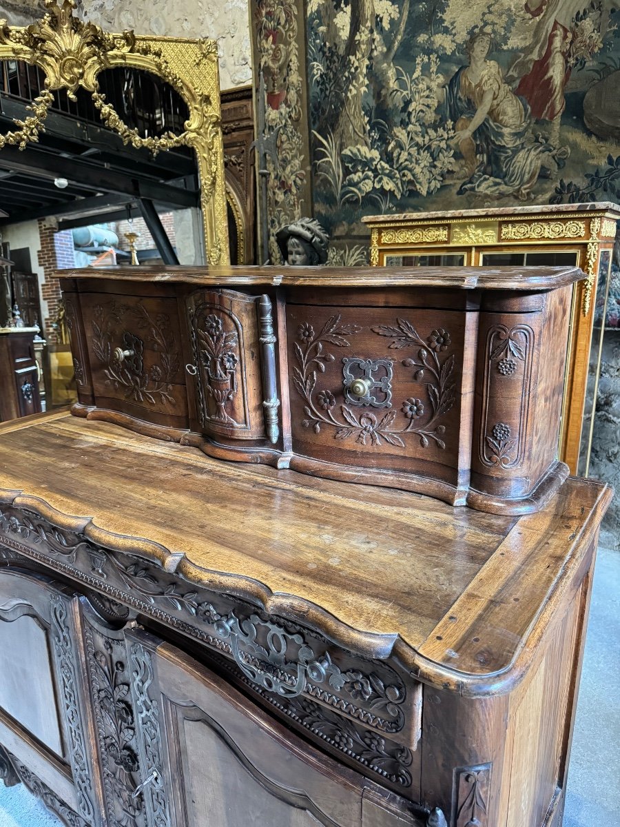 Provençal Glissant Buffet In Walnut From The 18th Century  -photo-8