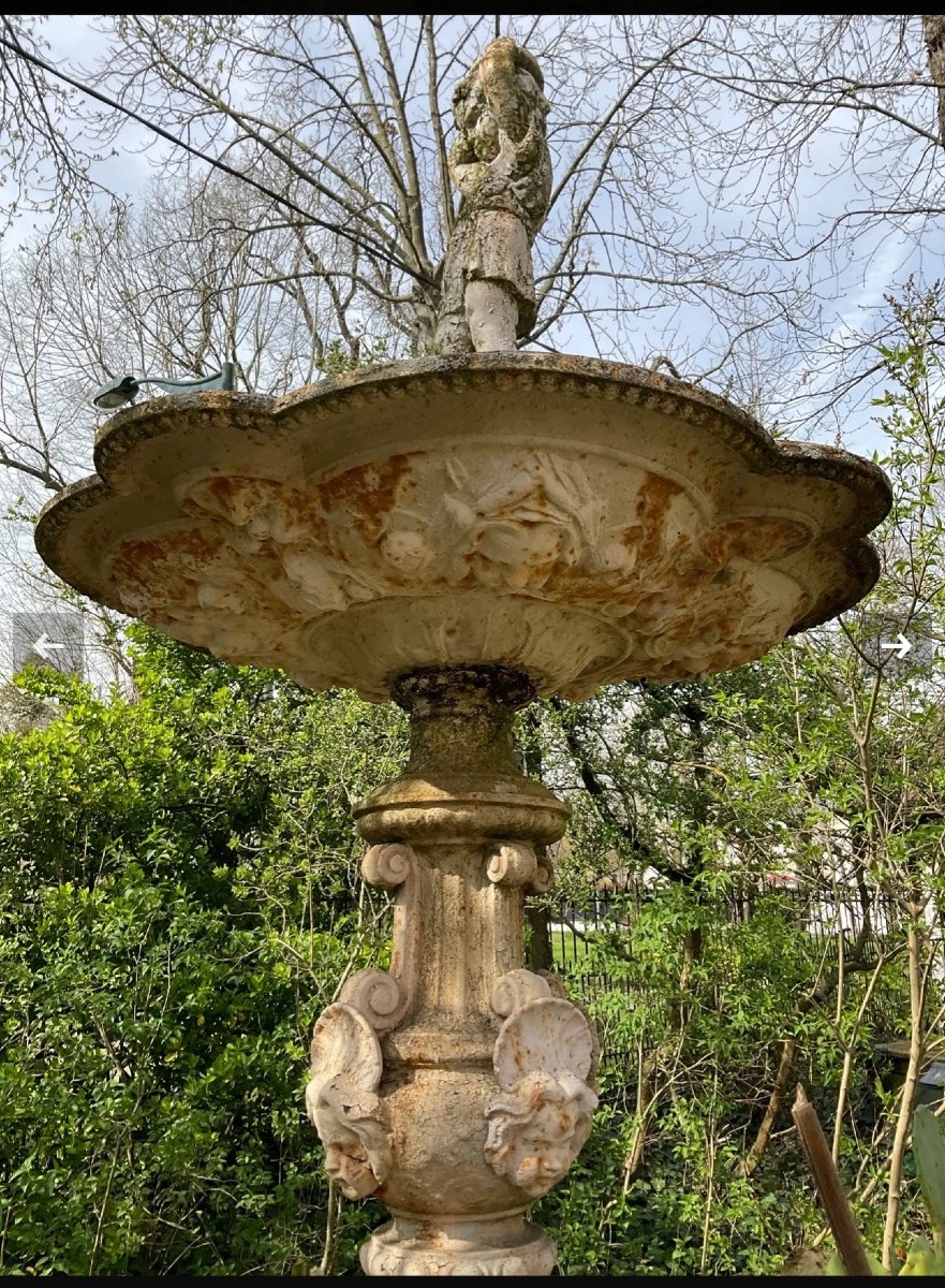 Fontaine De Parc En Fonte De Fer , Travail Du Val D’osne XIX ème siècle -photo-2