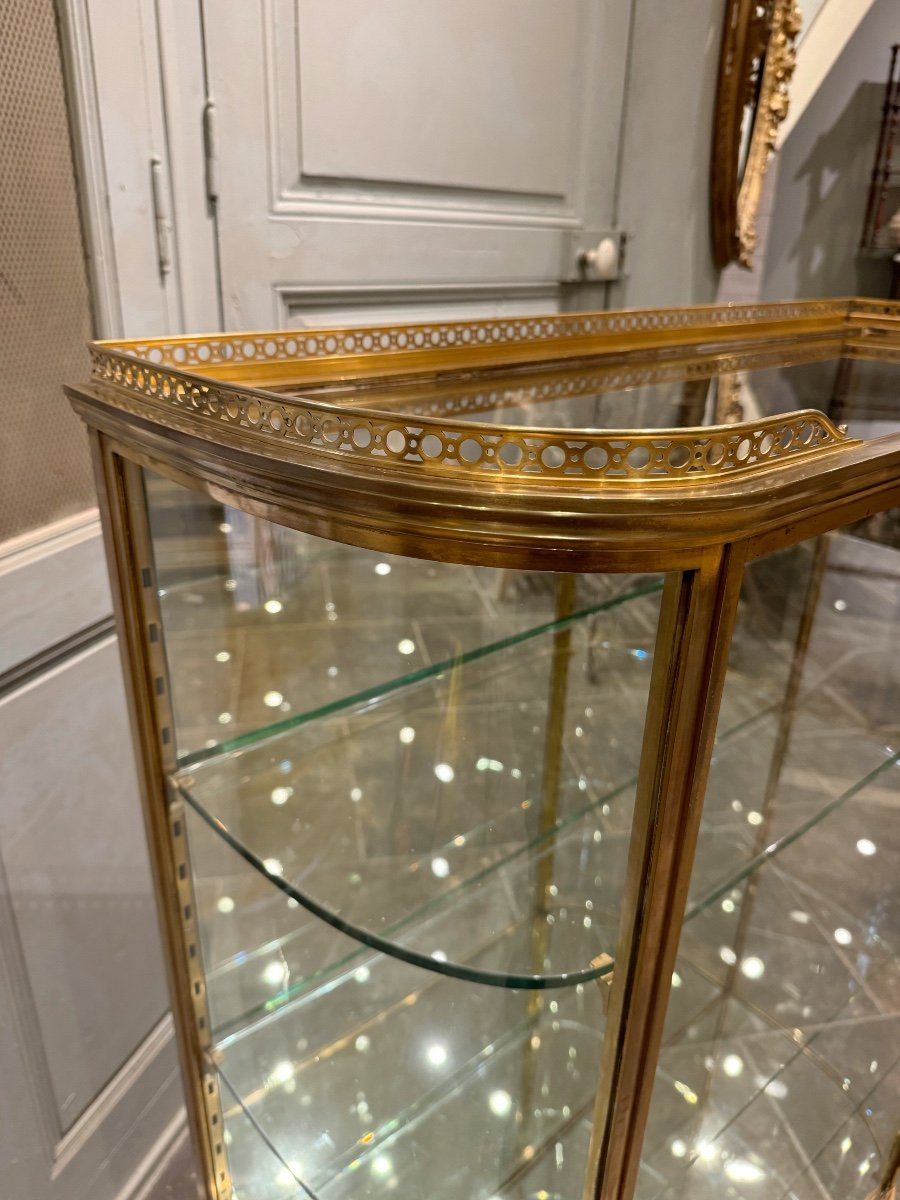 Late 19th Century Louis XVI Style Gilt Bronze Display Case -photo-7