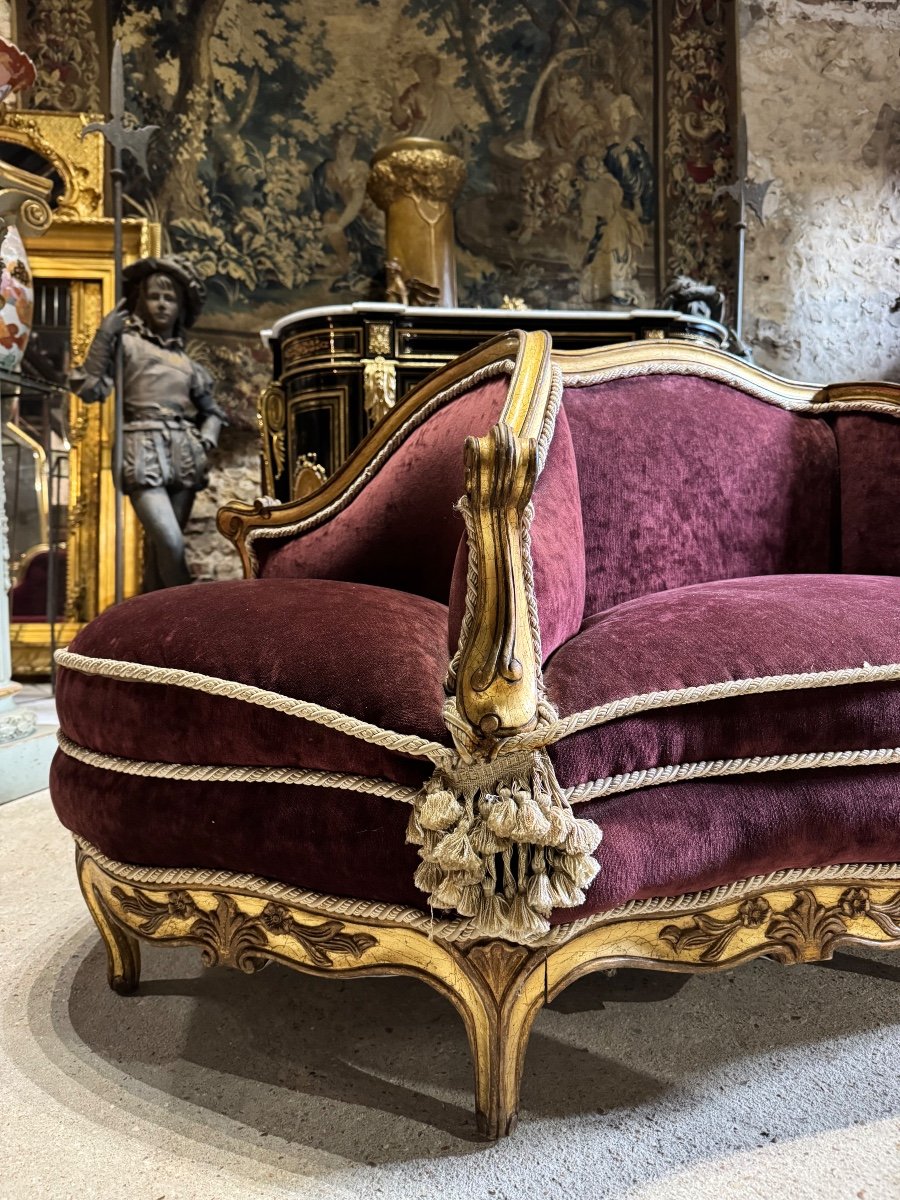 Louis XV Style Gilded Wooden Terminal From The Napoleon III Period-photo-6