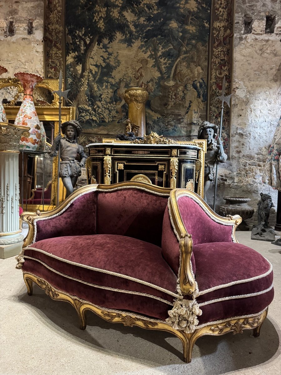 Louis XV Style Gilded Wooden Terminal From The Napoleon III Period