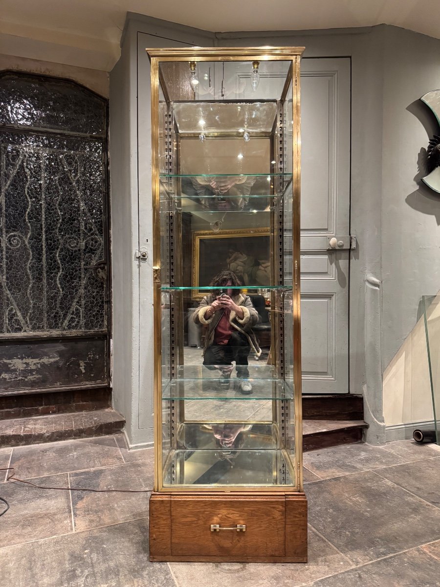 Bronze Display Case Signed By Siegel, Late 19th Century -photo-2