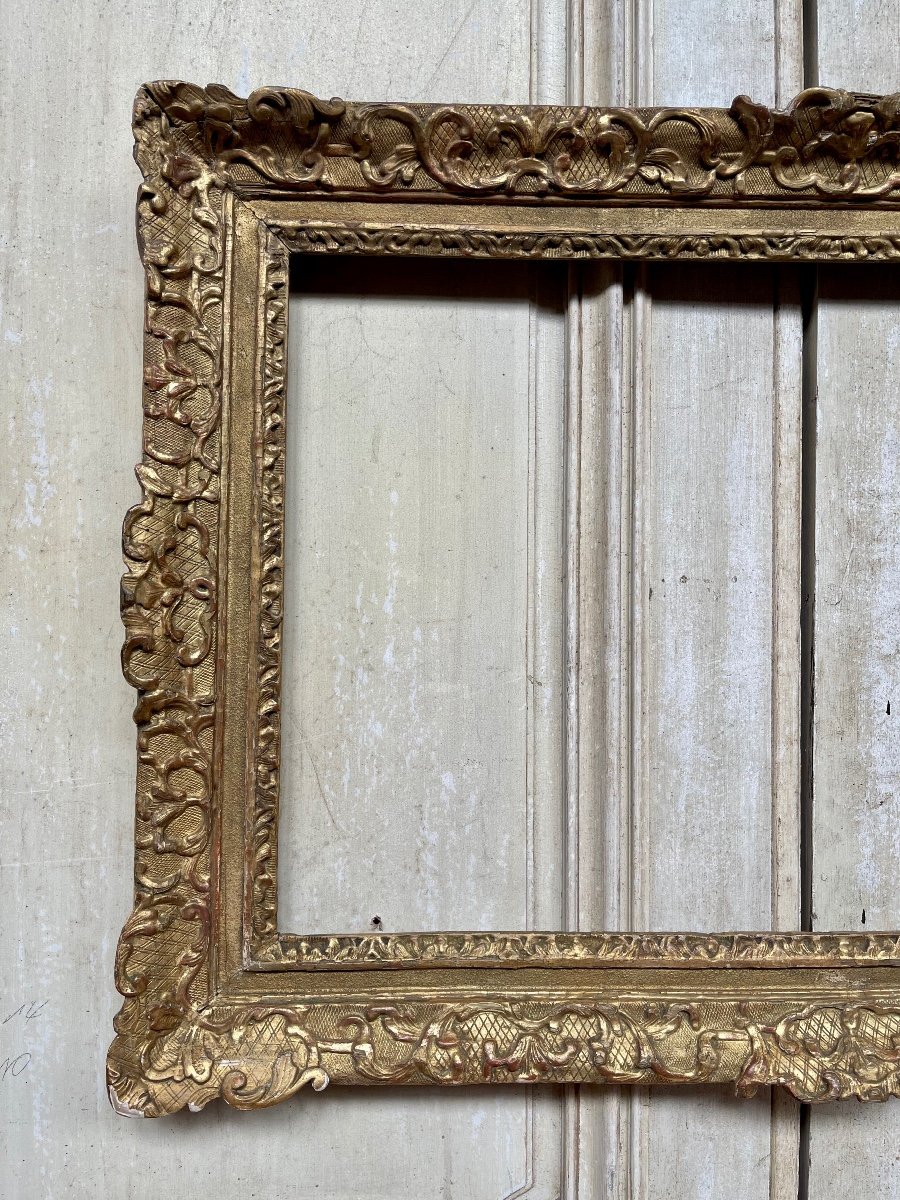 Louis XV Period Frame In Golden Wood From The XVIIIth Century Carved Oak-photo-5