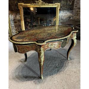 Napoleon III Period Boulle And Queen Marquetry Violin Table 