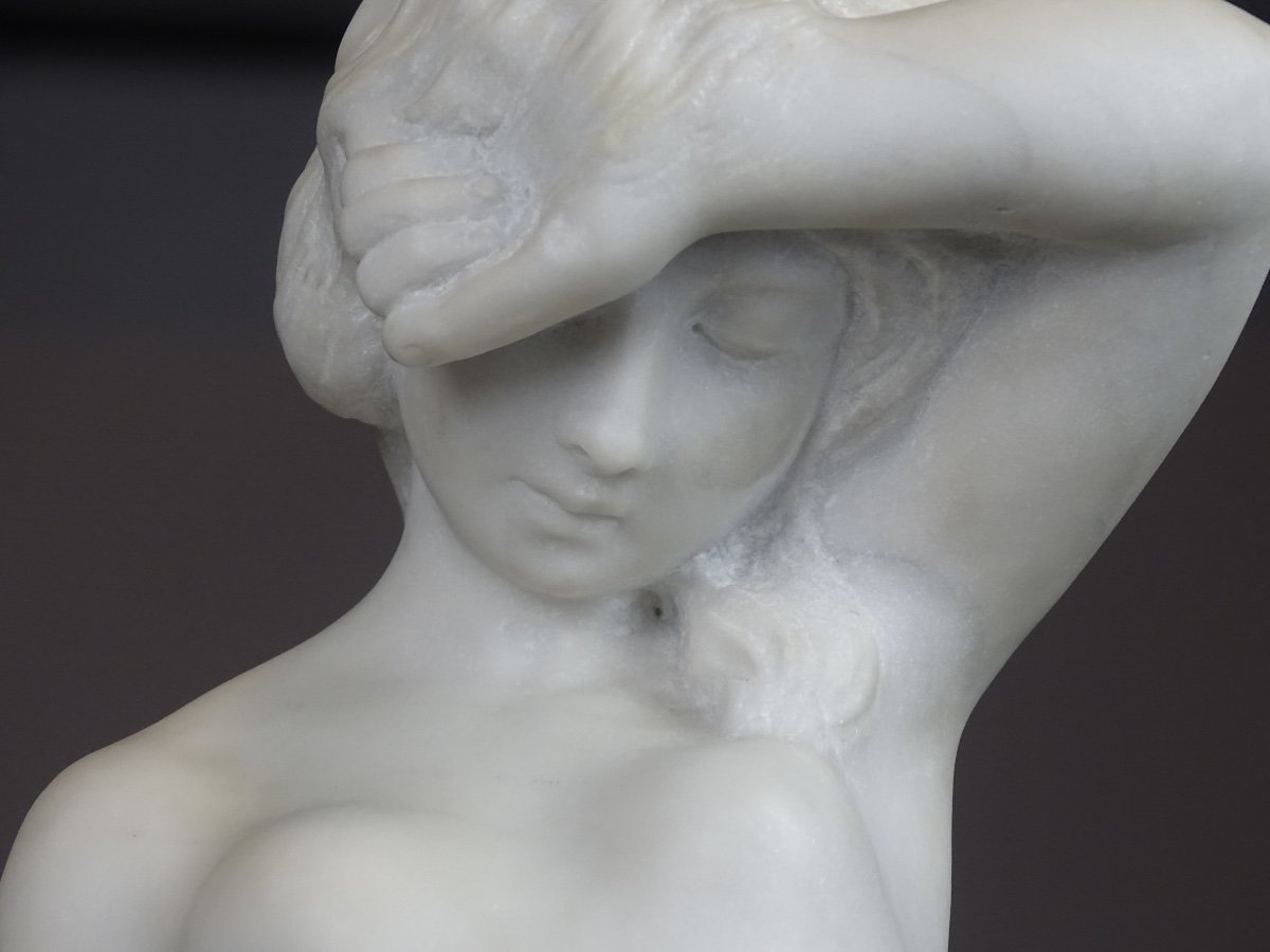 Etienne Lenhoir - Carrara Marble Sculpture-photo-5