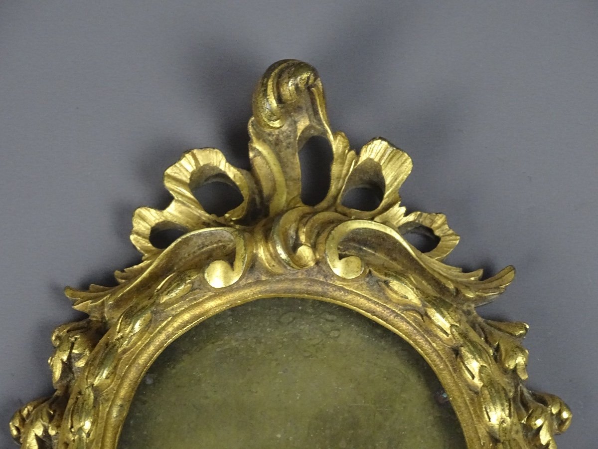 Miniature Gilt Bronze Frame, Louis XV Period - Transition-photo-2