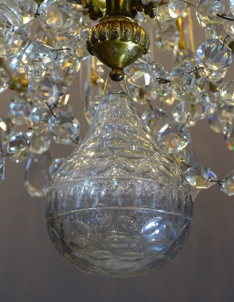 Baccarat - Important Louis XVI Style Ram Chandelier - 30 Lights-photo-4
