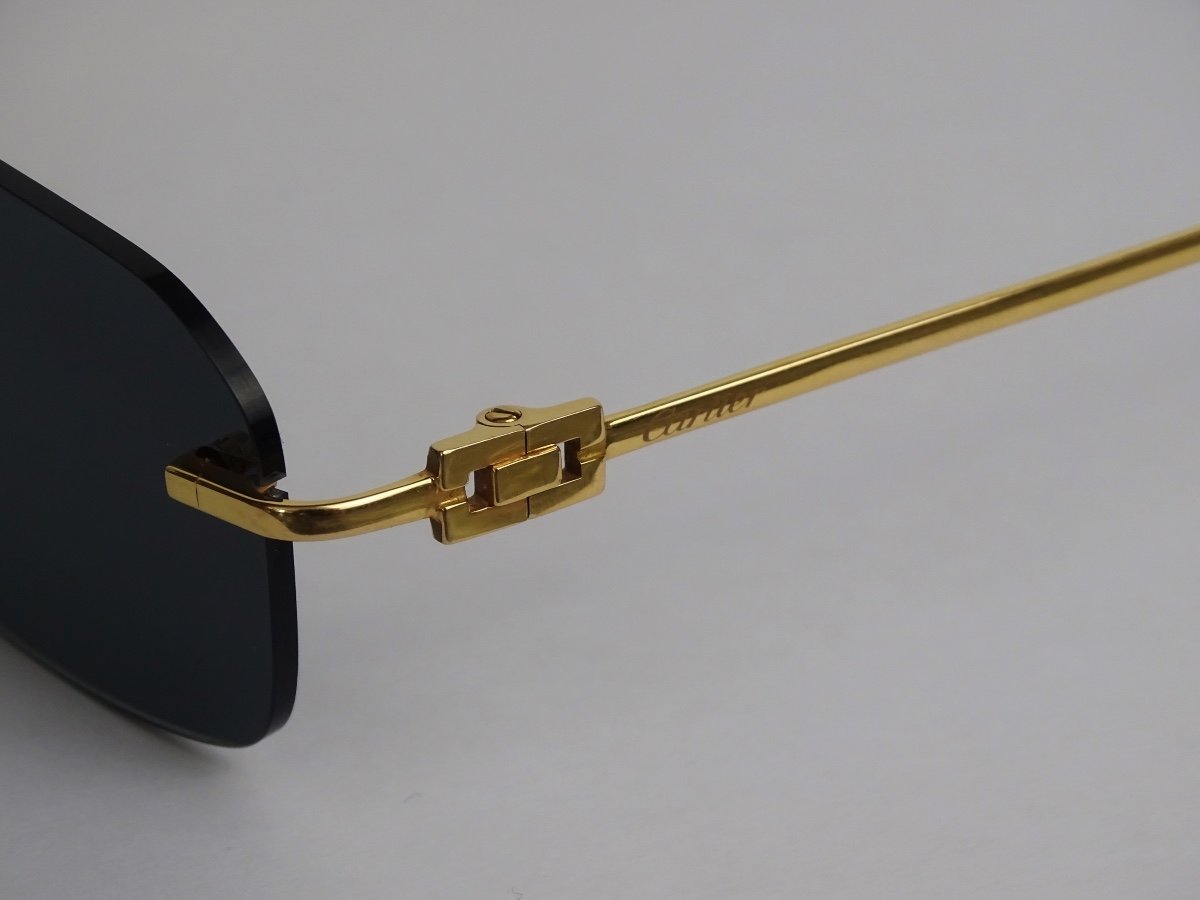 Must De Cartier - 18k Gold - Pair Of Vintage Sunglasses-photo-3