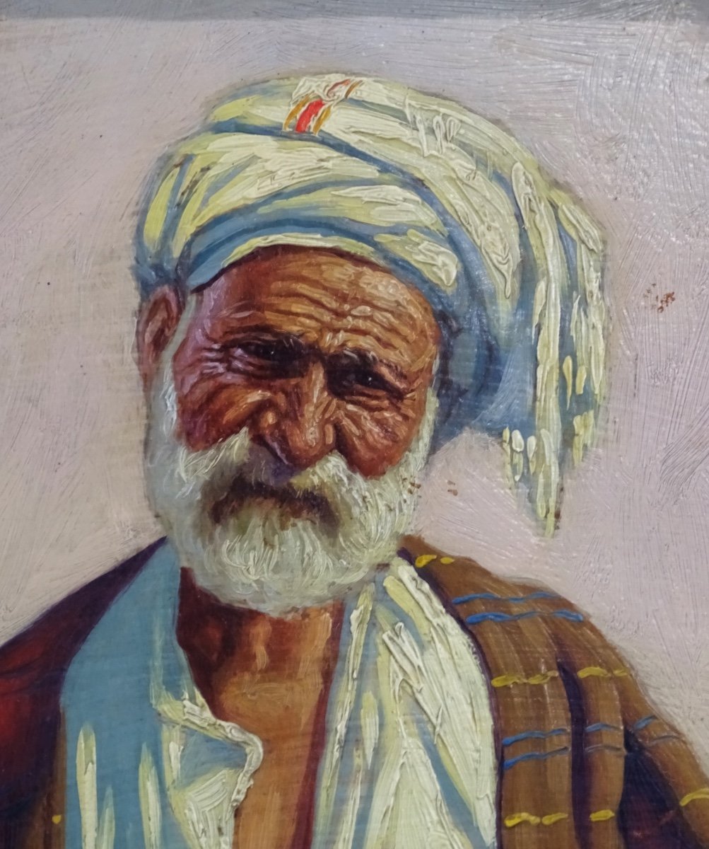 Konstantin Szewczenko - Orientalist Painting - Painting On Wood-photo-2