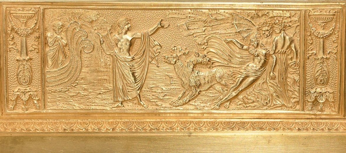 Empire Period Clock - Orpheus Saving Eurydice-photo-2