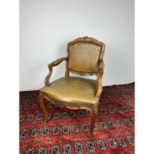 Regency Style Office Armchair In Walnut