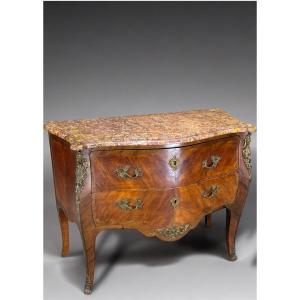 Pierre Denizot - Commode Sauteuse D’époque Louis XV