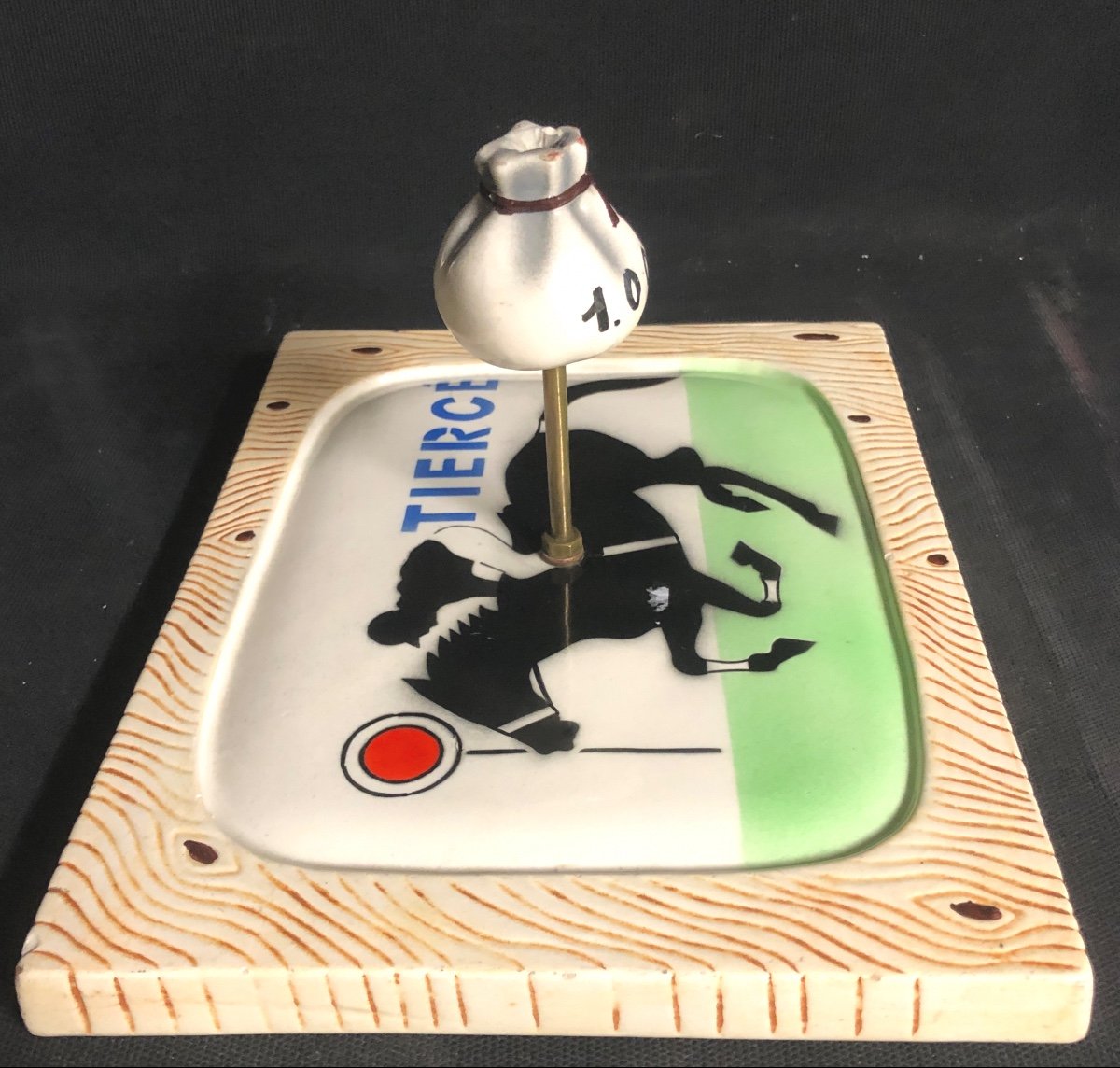 Charcuterie Cheese Board 1960 Tiercé Porte Chance Race Horses Retro Cheeses-photo-2