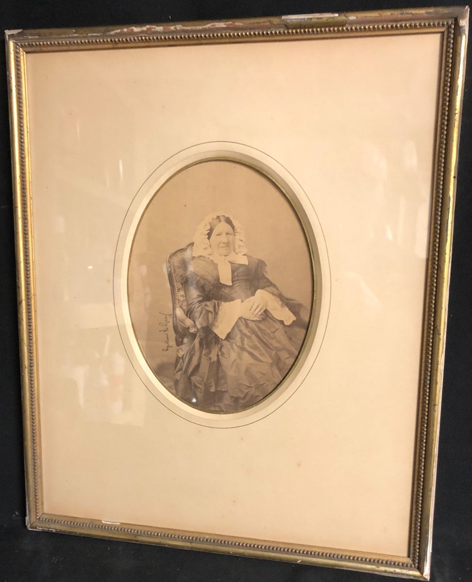Gustave LE GRAY 1820-1884 Photographie Femme assise au chapeau Achard-james-photo-2