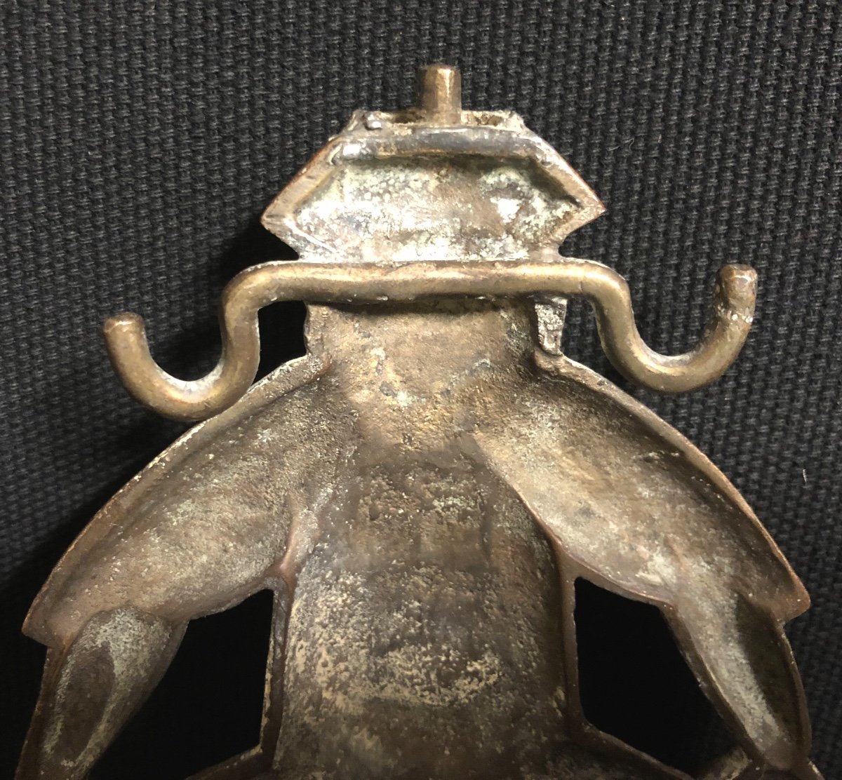 Samouraï REPOSE SABRE en bronze Japon  Meiji-photo-2