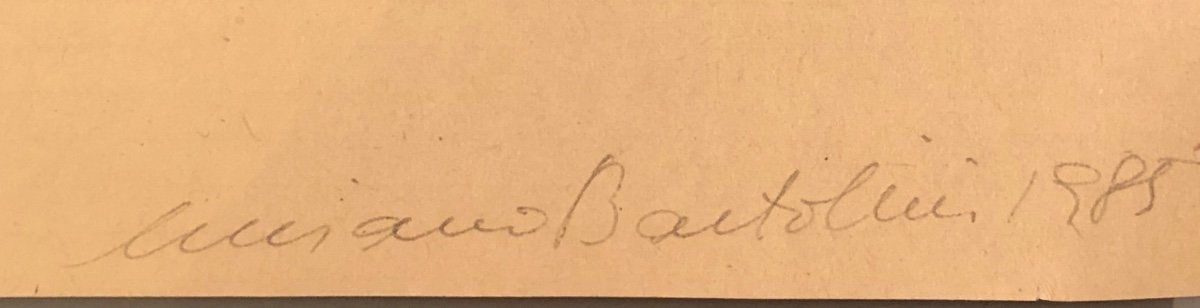 Luciano BARTOLINI 1948-1994 Italie Aquarelle 1985 Provenance Galerie Parisienne-photo-1