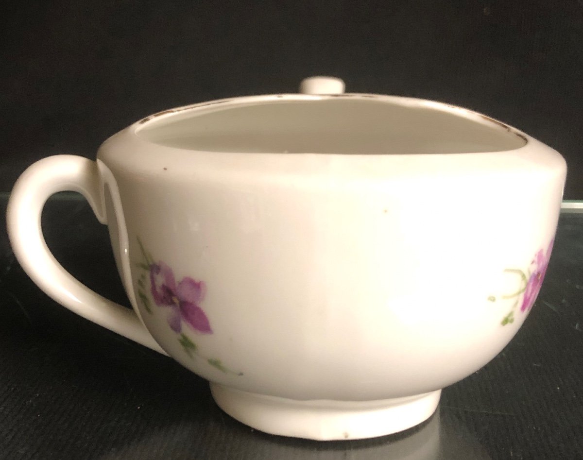 Old Sick Duck 1900 Violets Creamer Jug /3-photo-2