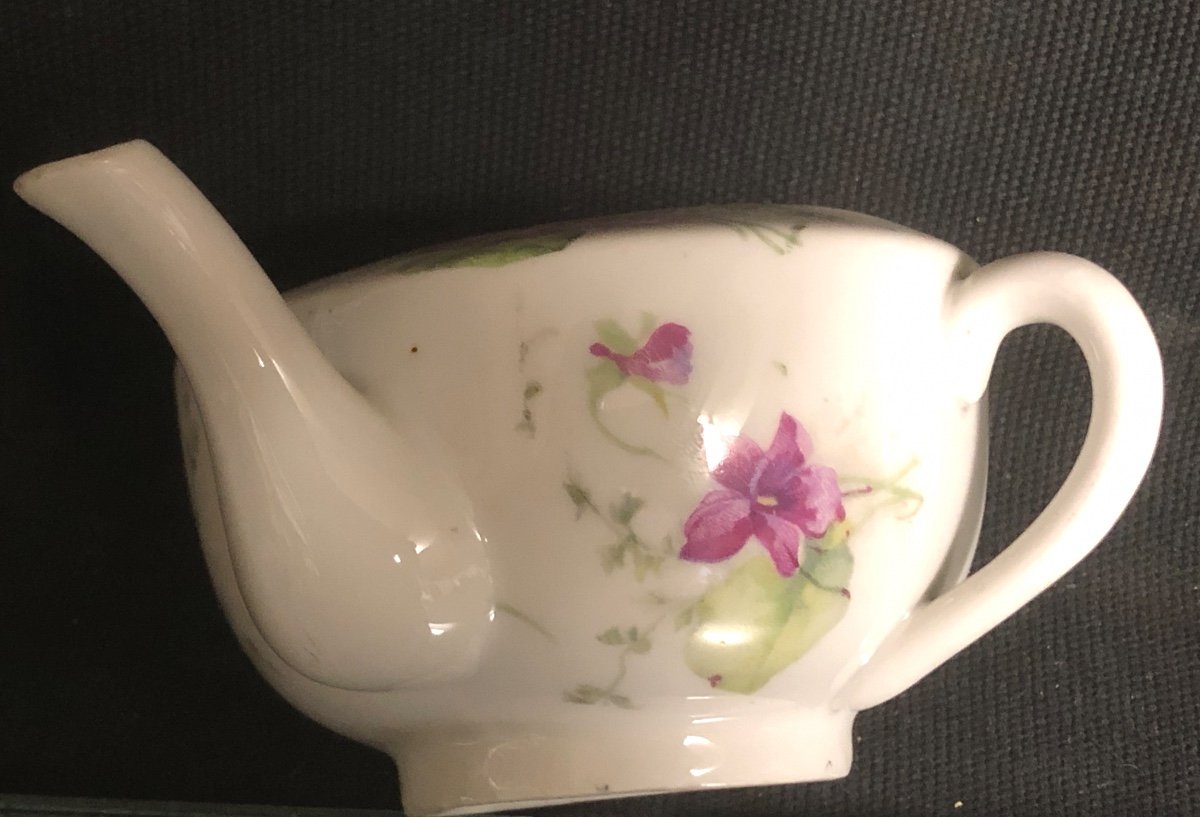 Old Sick Duck 1900 Violets Creamer Jug /3-photo-5