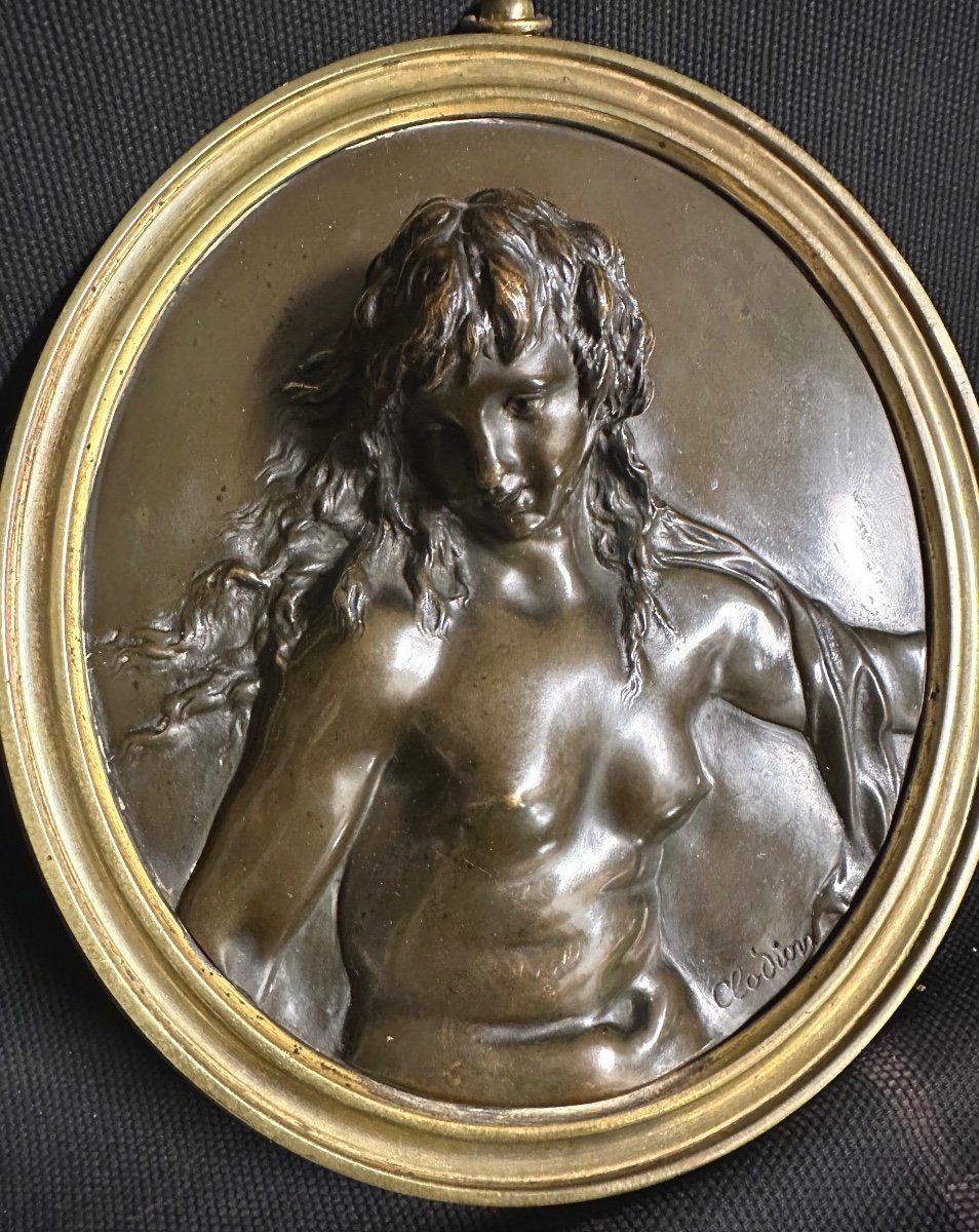 CLODION 1738-1814 Claude Michel d’après RARE Paire de Sculptures en bronze XIXe Bacchantes Tres bon état-photo-2