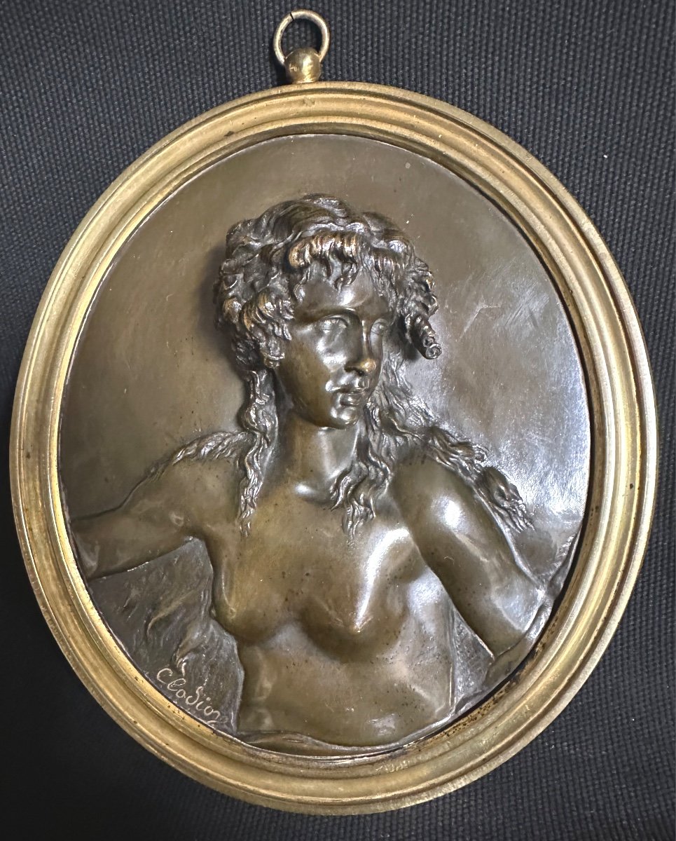 CLODION 1738-1814 Claude Michel d’après RARE Paire de Sculptures en bronze XIXe Bacchantes Tres bon état-photo-3