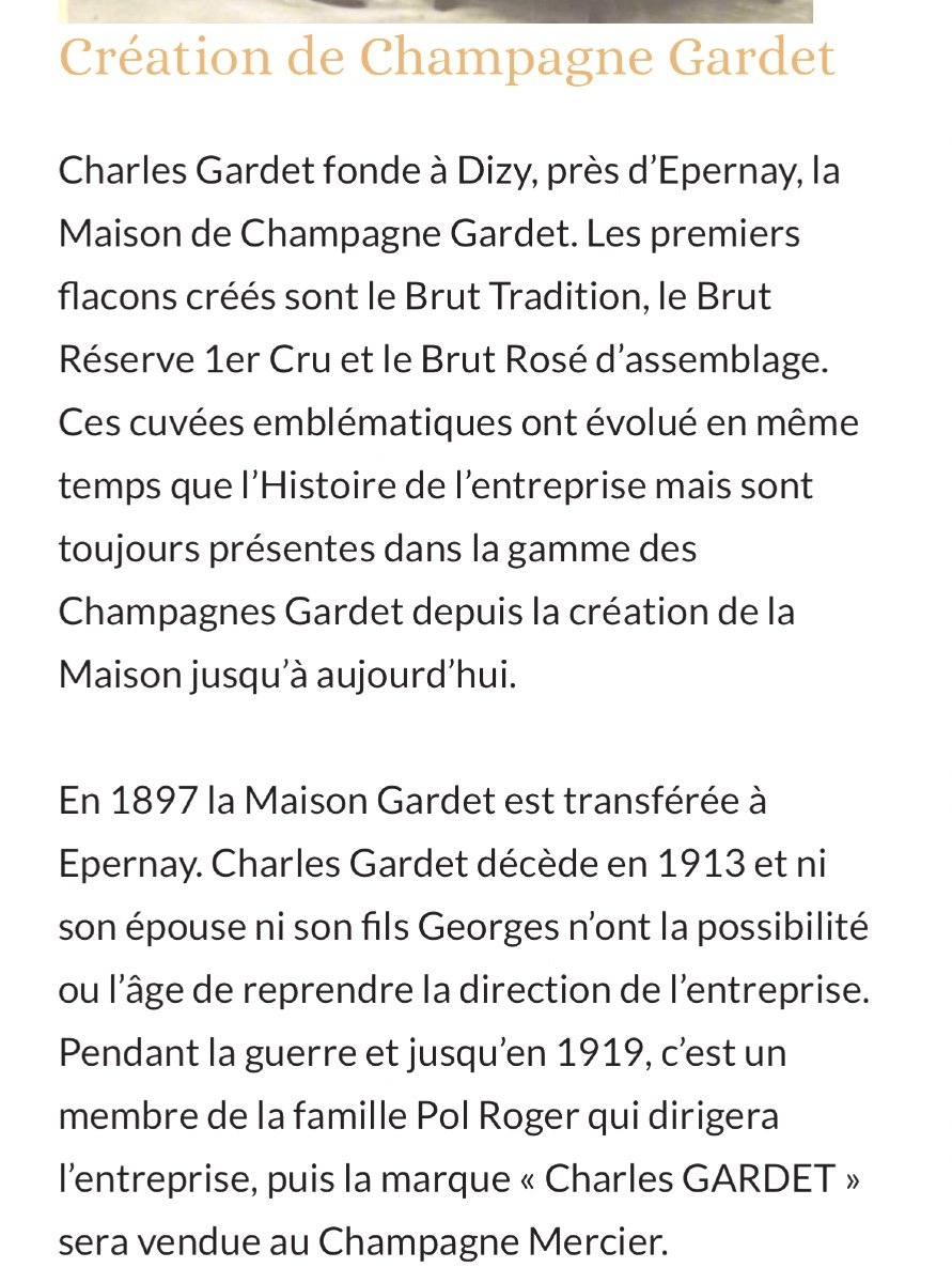 Ancienne tole lithographiée Champagne Ch. GARDET Epernay Champenois vers 1900 Publicité pub Vin-photo-8