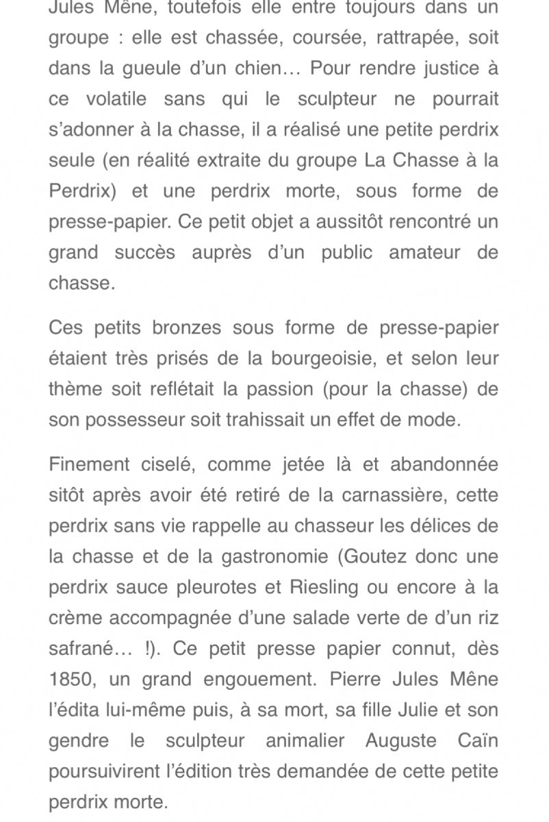 Pierre-Jules Mène 1810-1879 Rare bronze nature morte de perdrix presse-papier daté 1850  signé Chasse -photo-5